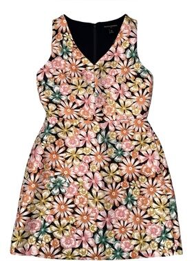 Banana Republic bright mod daisy floral print a-line mini dress